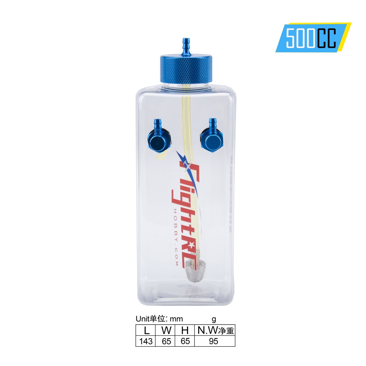 Réservoir de carburant essence bouteille en plastique Transparent 300/400/500/600/750/1000/1600ML/CC CNC en alliage d'aluminium pour avion à gaz et Nitro 1 pièce: Rouge