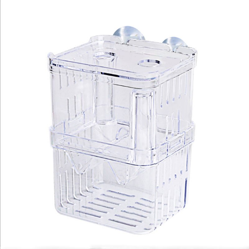 Double-Deck Clear Acrylic Fish Breeding Isolation Box Aquarium Breeder Fish Tank Hatching Incubator Aquarium Hatchery