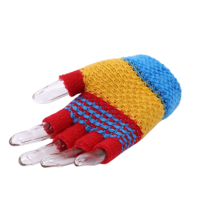 2019 nuovo 2-10 Y Bambini Half-Finger Gloves Guanti Invernali Caldi per Bambini Guanti Per Bambini per I Ragazzi e Le Ragazze Crochet maglia Del Bambino Guanti Regali di Nuovo Anno