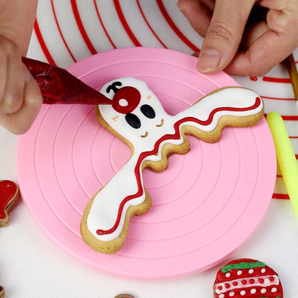 Kitchen Plate Sugarcraft DIY Baking Decorating Stand Rotating Platform Revolving Round Tools Cake Turntable Nonslip Bottom