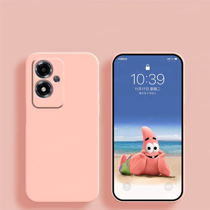 Hoesje voor oppo  a79 5g cover voor oppo  a79 , originele vloeibare siliconen zachte tpu telefoonbumper voor oppo  a79: Roze