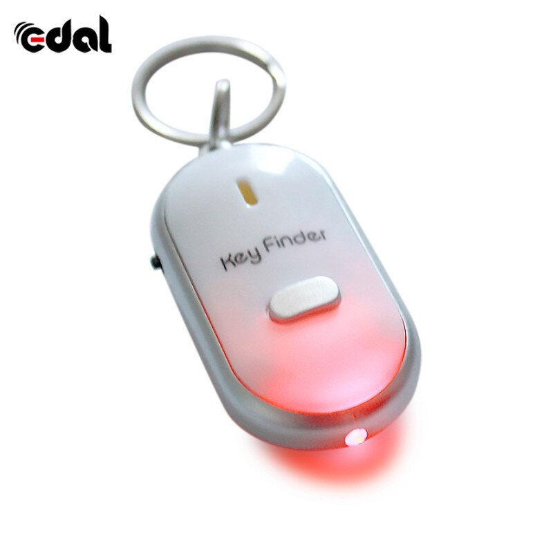 EDAL Smart Finder key Whistle Sensors Sound Keychain LED With Whistle Claps Finder Locator Find Lost Keychain finder