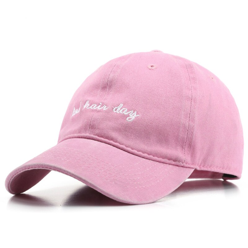 Baseball Cap for Men and Women Retro Washed Cotton Hat Casual Snapback Hat Unisex Summer Sun Cap Adjustable: Pink