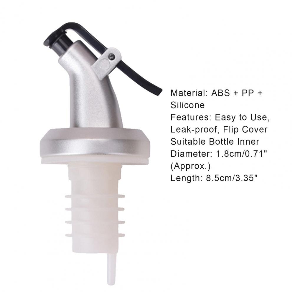 Olie Fles Schenker Lichtgewicht Veilig Abs Azijn Fles Flip Cap Stopper Saus Azijn Liquor Pourer