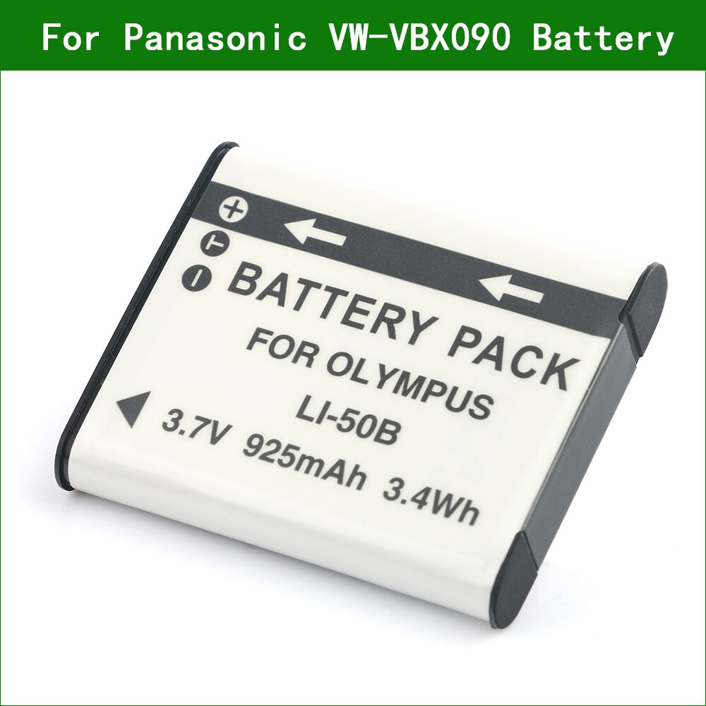 Batterie et chargeur pour appareil photo numérique Panasonic, pour VW-VBX090 VW-VBX090GK HX-WA03 HX-WA3 HX-WA30 HX-WA2 HX-WA20