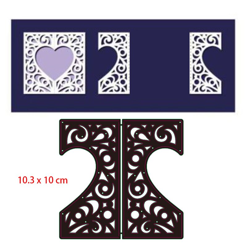 Wedding Invitation Dies Metal Cutting Dies Scrapbooking Valentine's Day Decoration Craft Dies Cut for Card Making: Light Grey