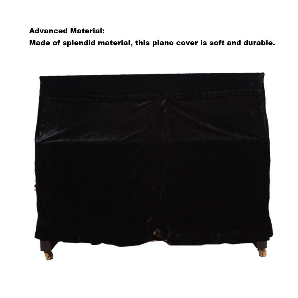 Black Piano Cover Dust-proof Sun-proof Upright Piano Protective Cover Household Accessories Waterproof Piano Cover Cloth