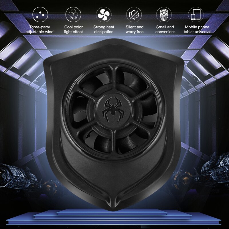 Mobile Phone Radiator Cell Universal Cooling Fan Mute Fan For Fever Rapid Cooler Phone Radiator Applicable To All Models Tablet