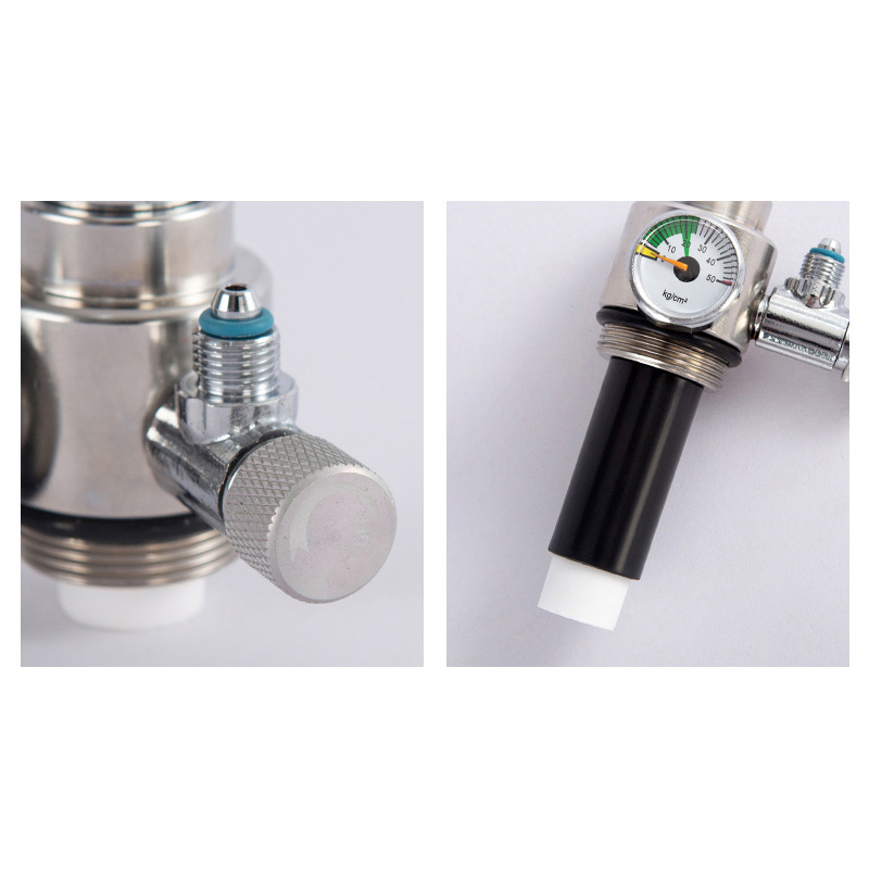 ZRDR aquarium CO2 générateur de bouteille de gaz élément filtrant tube de filtre aquarium CO2 fibre de carbone élément filtrant accessoires
