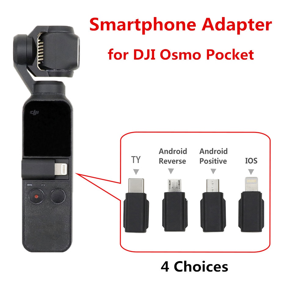 Voor Dji Osmo Pocket Adapter Verbinding Naar Android Smartphone Met Micro Usb/Type-C/Verlichting Connector Medeplichtige