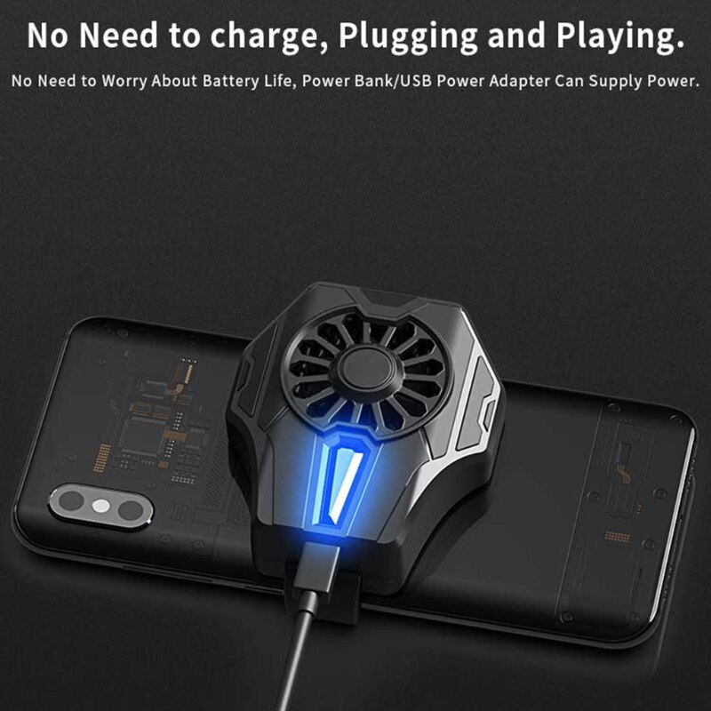 95AF MEMO Telefon Kühler Kühler Gaming Semiconductor Kühlkörper Handy Lüfter Kalten Wind Griff Fan DL01 USB Lade
