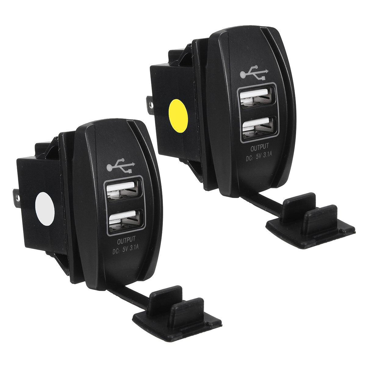 Pannello Interruttori 5 Vie 12V-24V Per Auto, Barca, Camper, Con Protezioni E Cablaggio Preinstallato