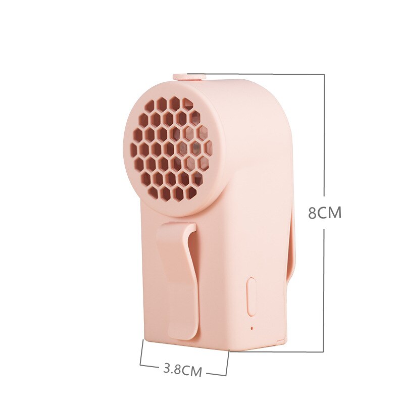 USB Mini Portable Cooling Fan Cooler 800MAh Summer Refrigeration Personal Clothes Clip Fans Ultra Quiet Wearable Air Conditioner