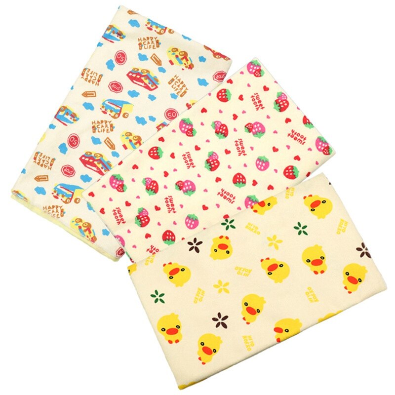 60*70cm Cartoon Reusable Baby Changing Mats Waterproof Breathable Baby Diaper Mat Pads Cartoon Printed Infant Nappy Pads