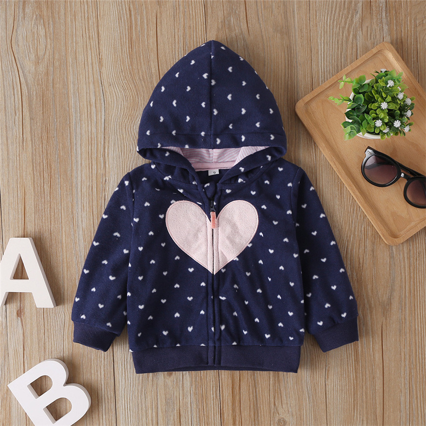 Kinder Jacken Neugeborenen Baby Jungen Mädchen Kostüm Valentinstag Herz Mit Kapuze Mantel Herz-Förmigen Druck Casual Outwear kleidung
