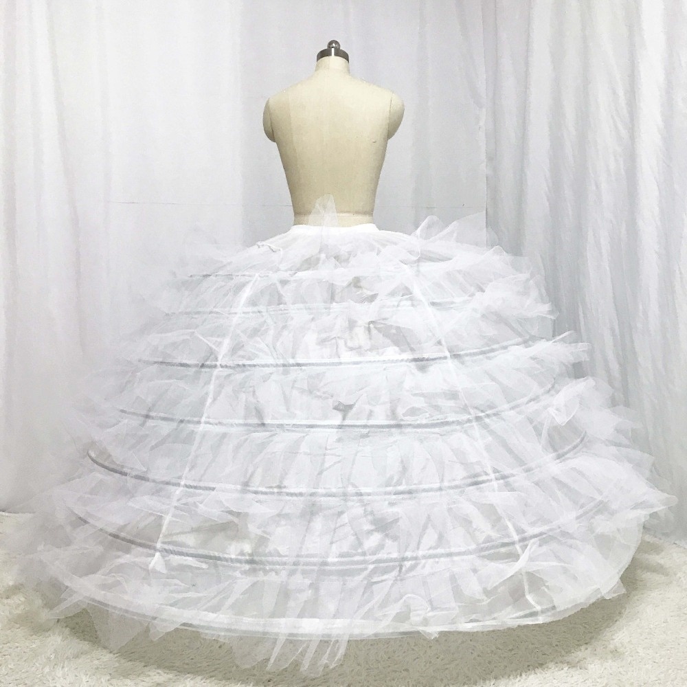 Wedding Petticoat Zeven Layer Met Harde Tule Voor Gezwollen Trouwjurk Voor Grote Trouwjurk Puffer Jurk