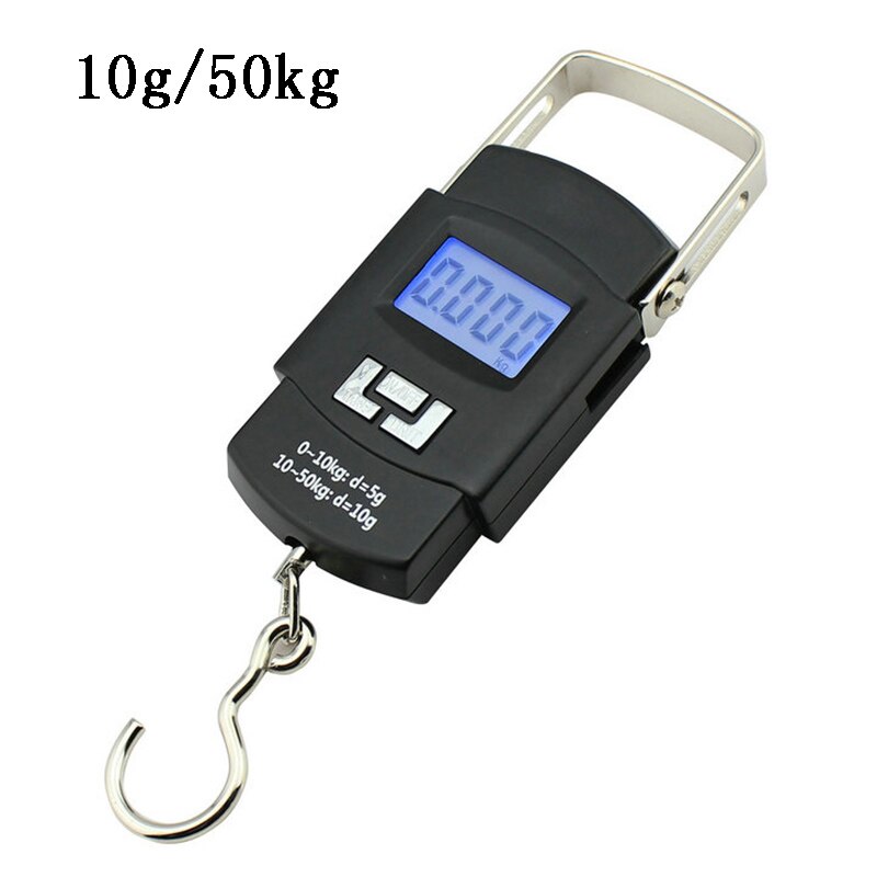 50KG 10g électronique Portable Balance numérique crochet suspendu pêche voyage Double précision bagages poids Balance balances: 50kg 10g