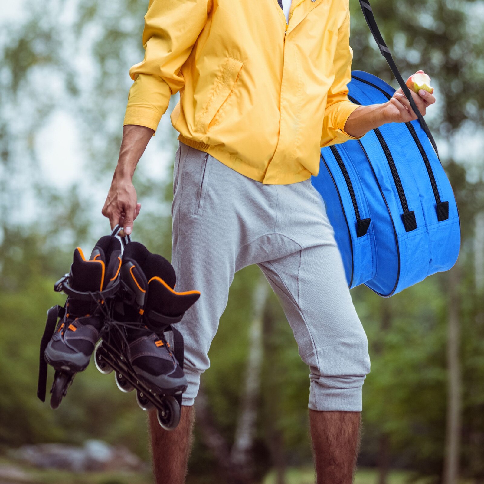 1pc Roller Skates Handbag Ice Skate Storage Bag Roller Skates Storage Pouch