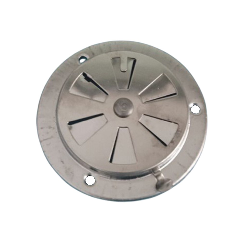 Air Louver Vent BBQ Grill Smoker Exhaust Kitchen Vent Stove Stainless Steel Air Vent Damper Round Home Vents Replacement Par