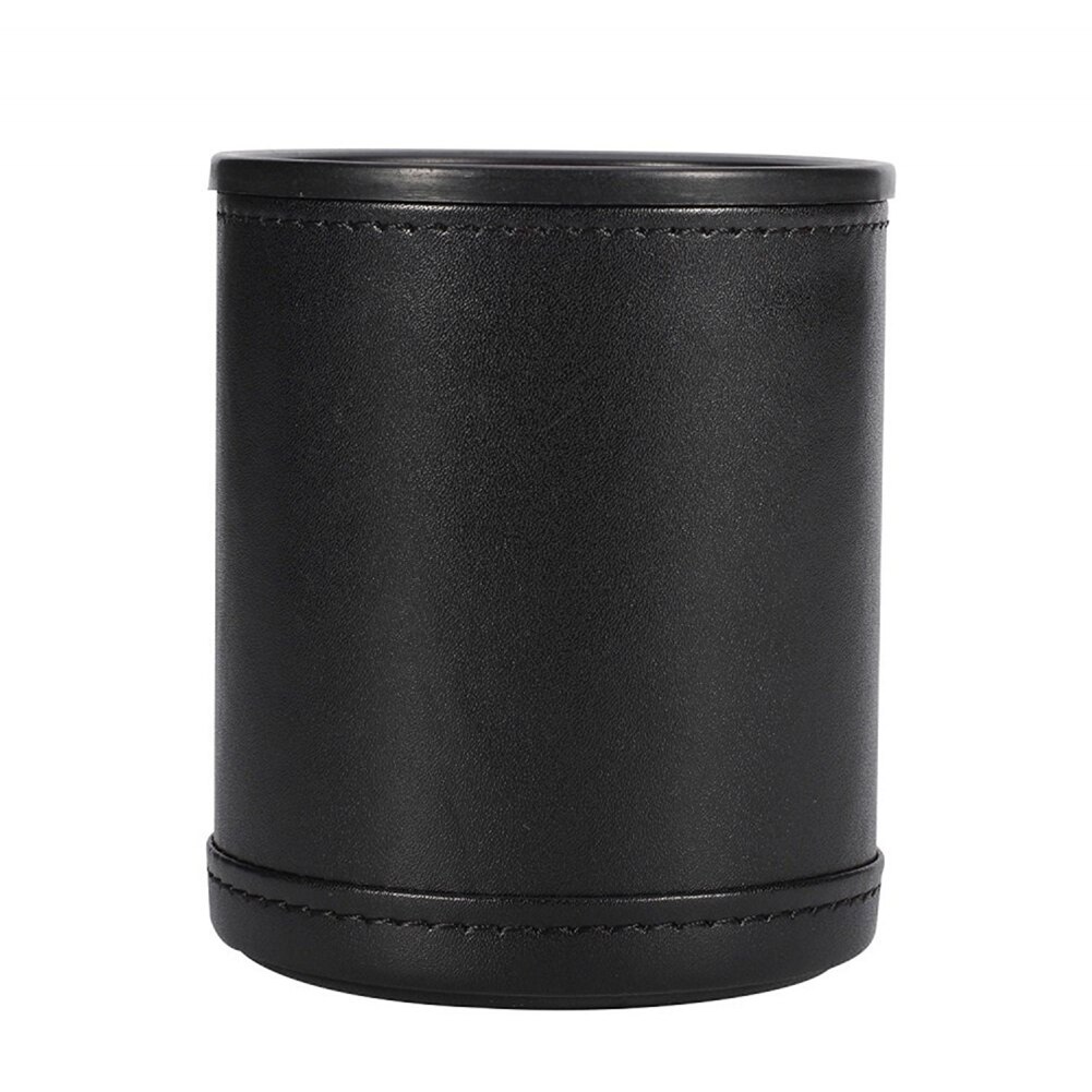 Dobbelbeker +5 stuks dobbelstenen bar ktv entertainment spelbenodigdheden pu leer flanel party spel entertainment accessoires