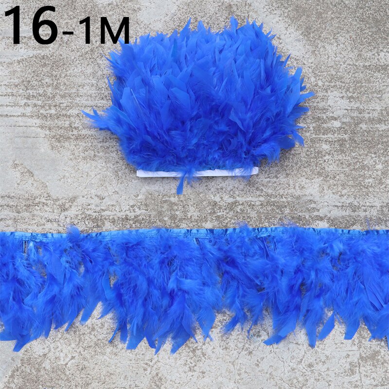 Ruban de plumes doux sans perte, 1m, 20 couleurs, bricolage artisanat jupe robe vêtements chaussures décoration couture bijoux accessoires: 16