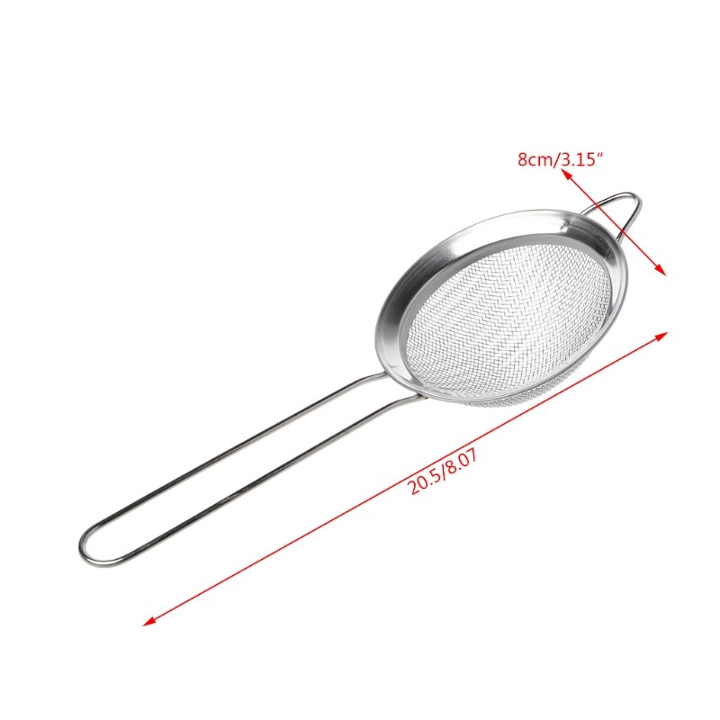 Kök rostfritt stål mjöl te sil sil durkslag sil filter sil