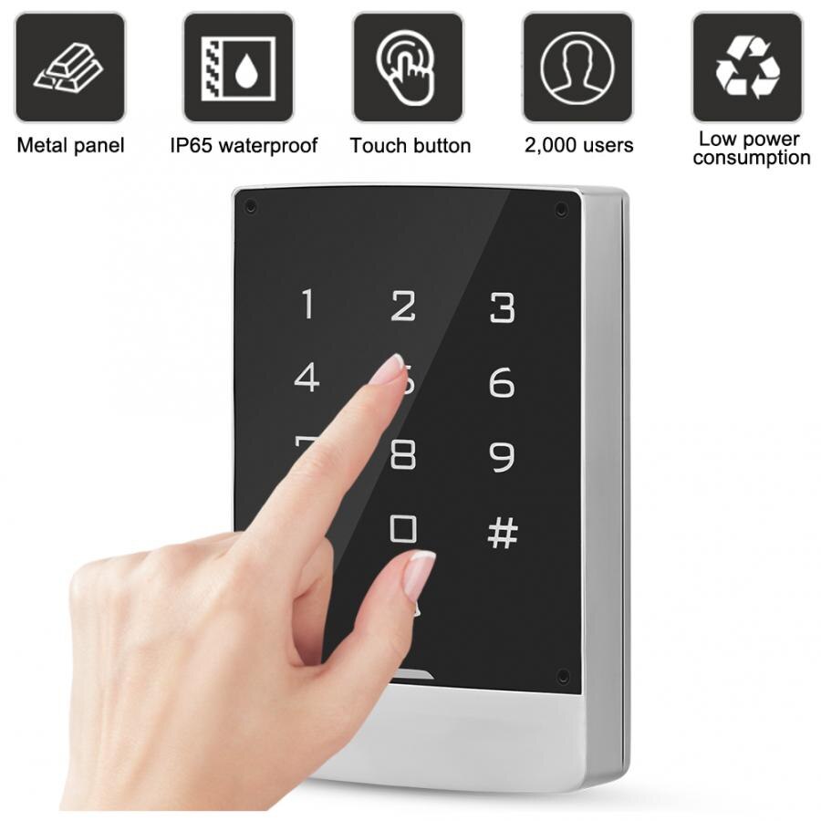 125 khz rfid pääsyohjainta  ip65 vedenpitävä wiegand 26 näppäimistön salasana oven avaaja näppäimistö ovi merkintä