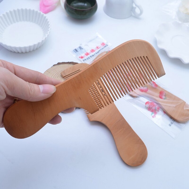 Newborn Baby Natural Wooden Comb Brush Newborn Hair Brush Infant Head Massager Safety Baby Comb Hair Bath Comb Hair Care Tools