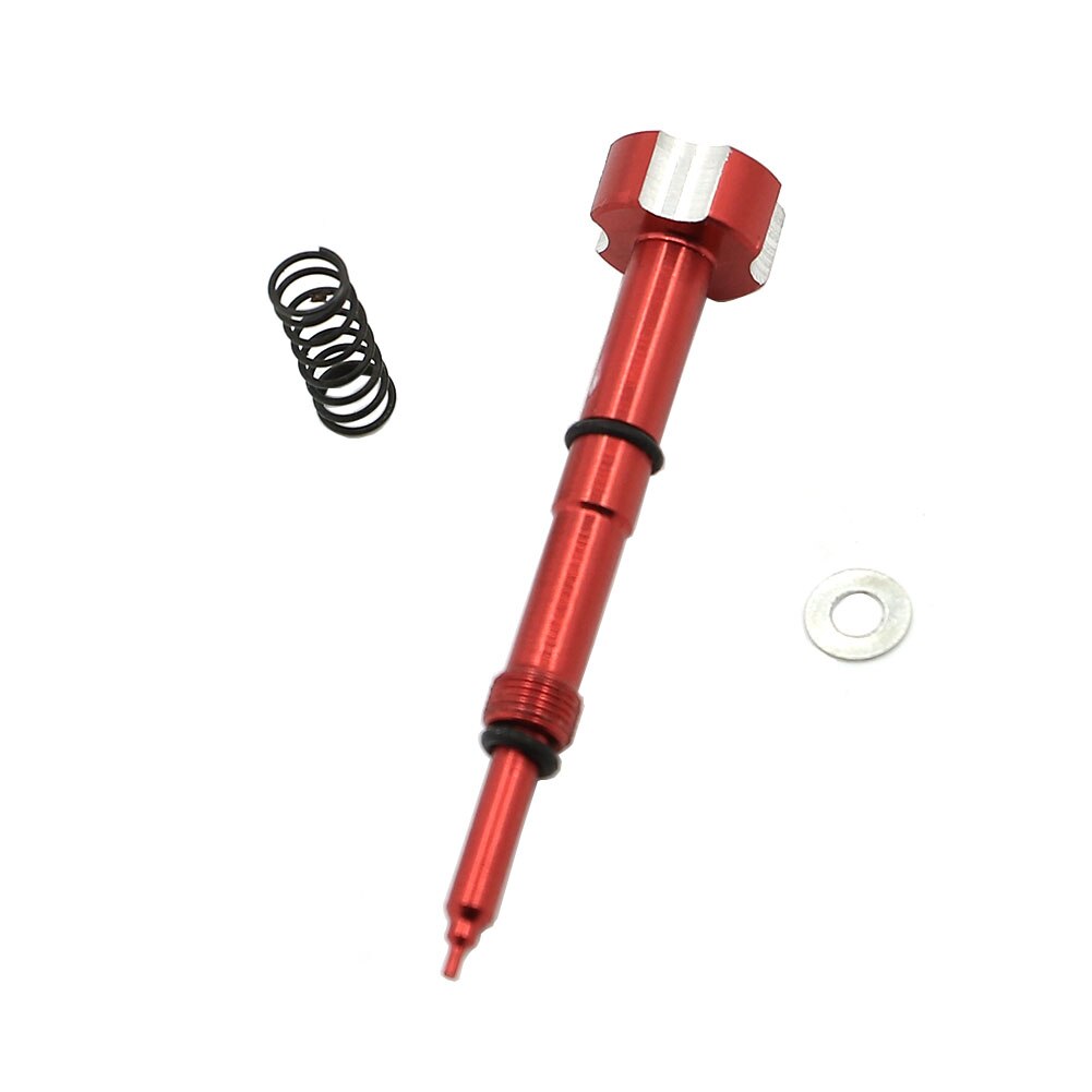 Tornillo ajustador de mezcla de combustible y aire fácil para carburador Yamaha WR250F WR426F WR450F YFZ450, compatible con todos los carburadores Keihin FCR y FCR-MX: Rojo