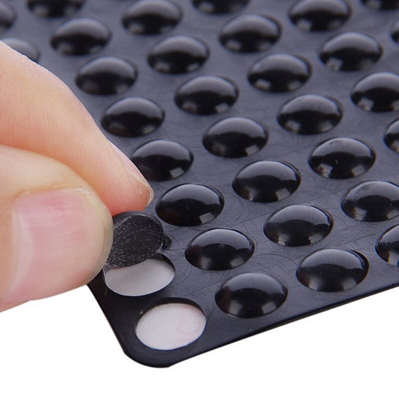 100Pcs Self Adhesive Buffer Bumper Feet Pad Silicone Rubber Damper Buffer Cabinet Bumpers Furniture Pads Cushion Protective