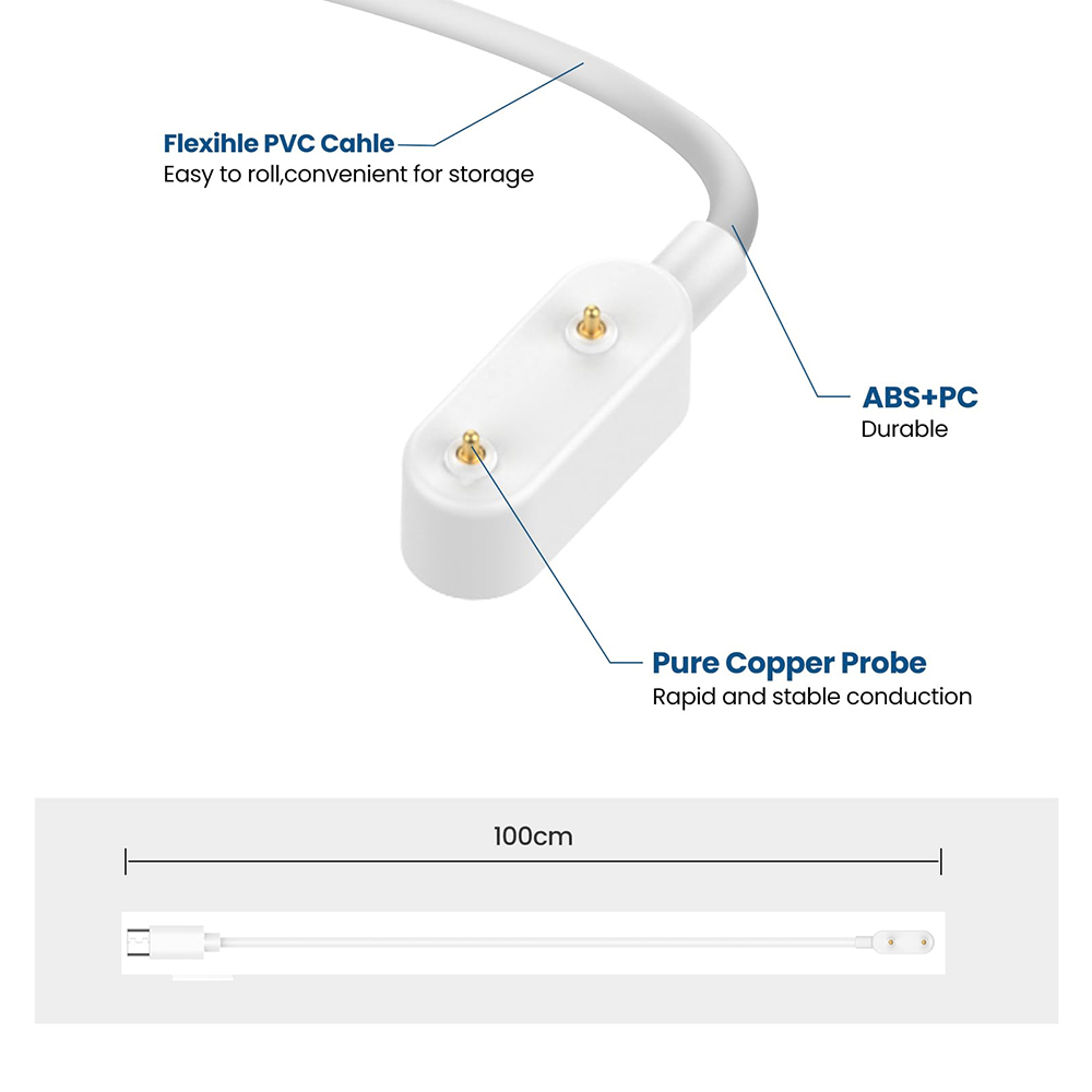 Chargeur USB-C pour Huawei Watch Fit 3/Fit2/Fit Mini câble de chargement Type C pour Honor Band 9 7 6/Honor Choice/Huawei Band 10 8 7