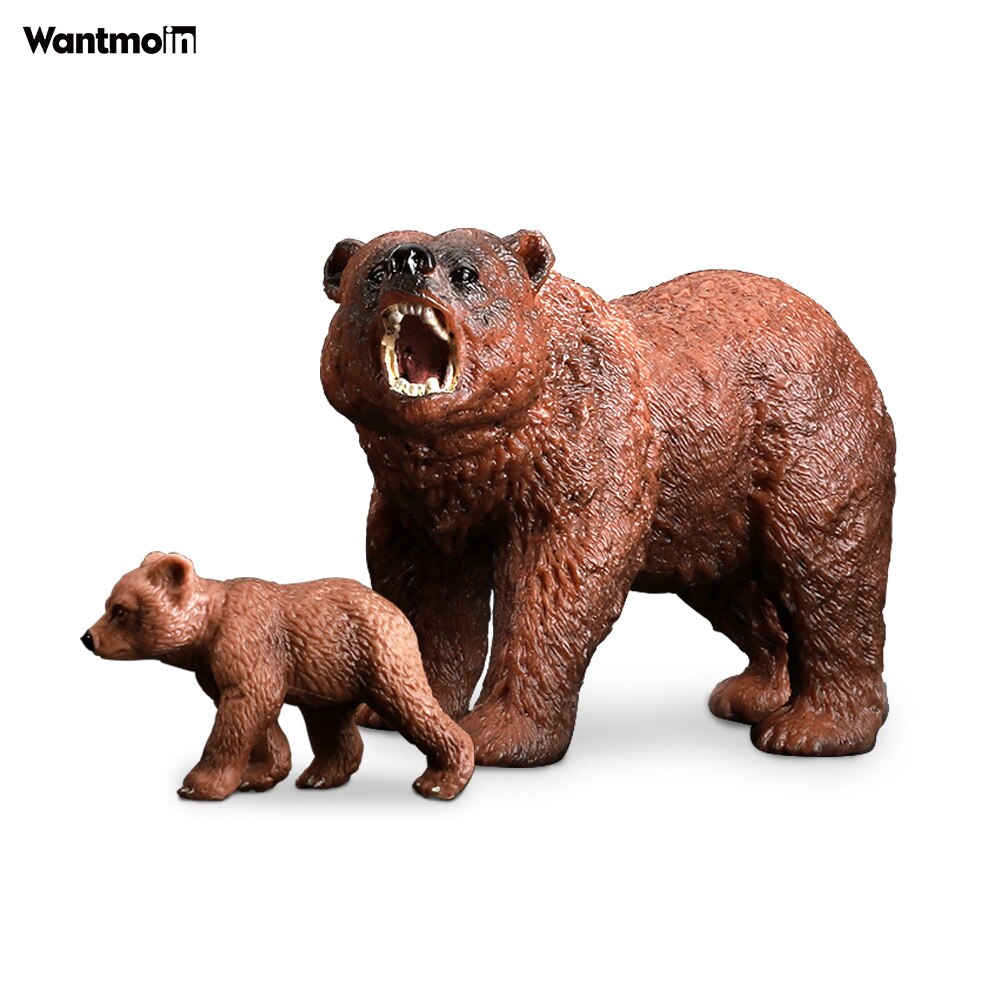 Wild Animals Model Family with Kangaroo Hippo Rhino Tiger Zebra/Realistic Wildlife Collection action figure for kids