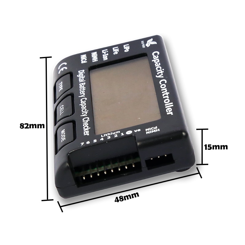 Battery tester Battery Capacity Checker LiPo LiFe Li-ion Nicd NiMH Battery Voltage Tester Checking diy battery pack