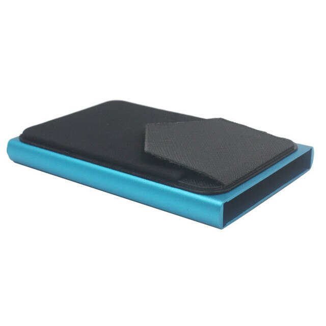 Slim Alumínio Pop-Out RFID Card Holder, Elastic Back Pouch, ID Credit Card Holder, Blocking Protect, Travel Wallet: MULTI