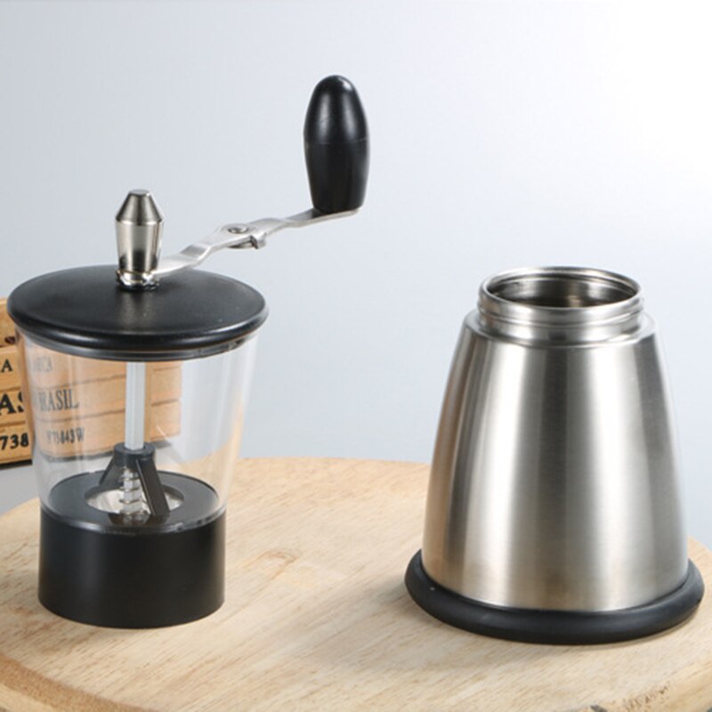 Manuel kaffekværn, hånd kaffekværn med konisk keramisk grat, foldbart håndtag, til dryp kaffe, espresso, fransk pres