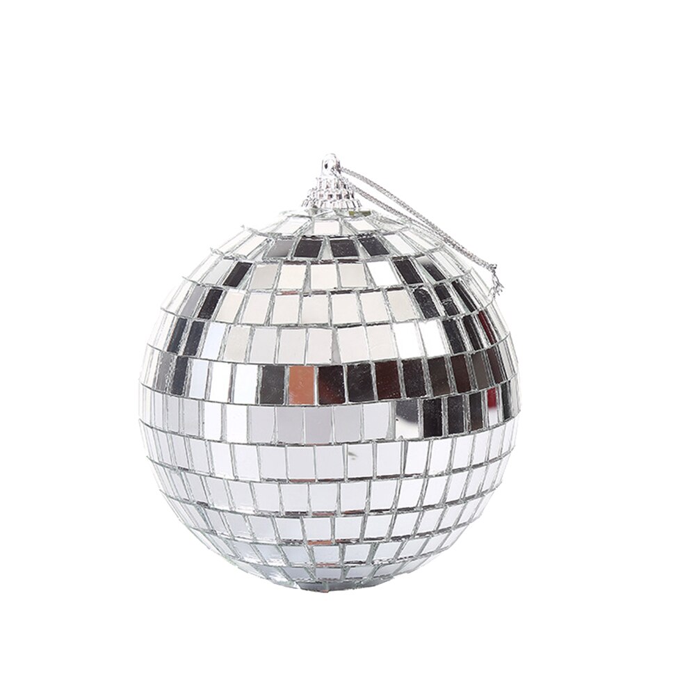 Reflective Glass Rotating Ball Reflection Glass Ball Light Mirror Disco DJ Mirror for Christmas Party Decoration: 6A-SR