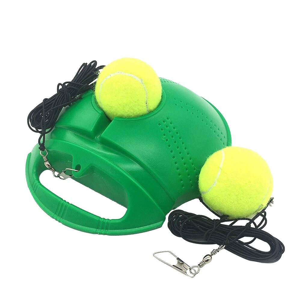 Remplir le formateur de forage jeune pratique Intensive de Tennis entraîneur de balle de Tennis auto-étude plinthe joueur aides à l'entraînement outil de pratique: green