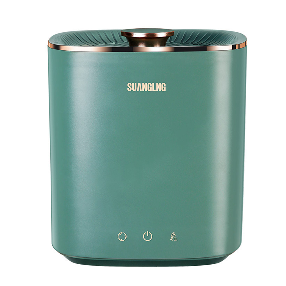 Portable Washing Machine 2.5L Capacity Small Underwear Sock Cleaning One-key Start Mini Washer for Travel Home: Green