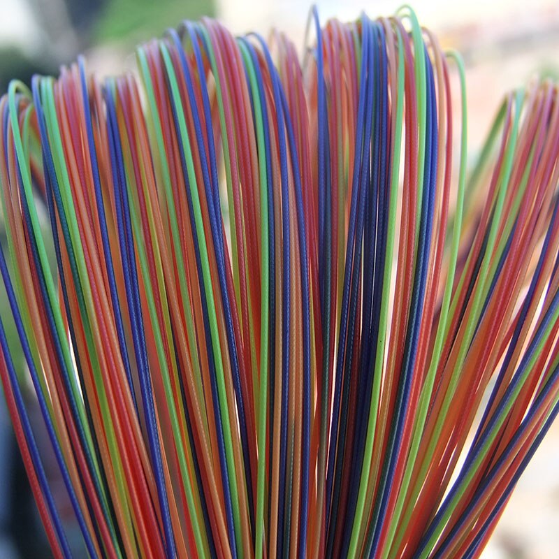 Alpha Rainbow-Cuerda de Bádminton de nailon, cuerda deportiva de 20-30 libras, red C5, 10 unids/lote