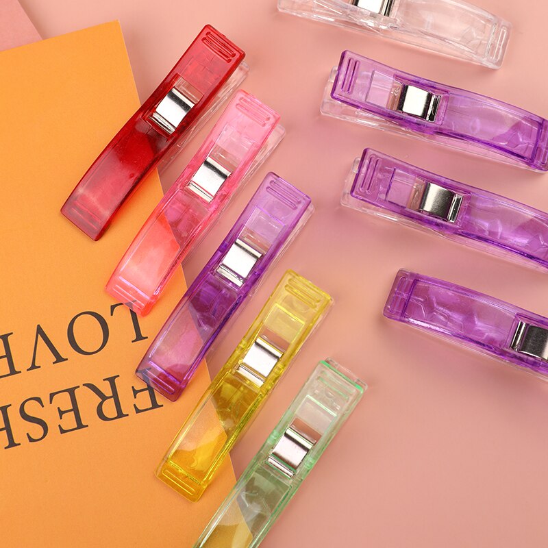 LMDZ 30/50PCS Multicolor Plastic Clips Fabric Clamps Sewing Clips Plastic Clamps Fabric Quilting Craft Sewing Knitting Clips