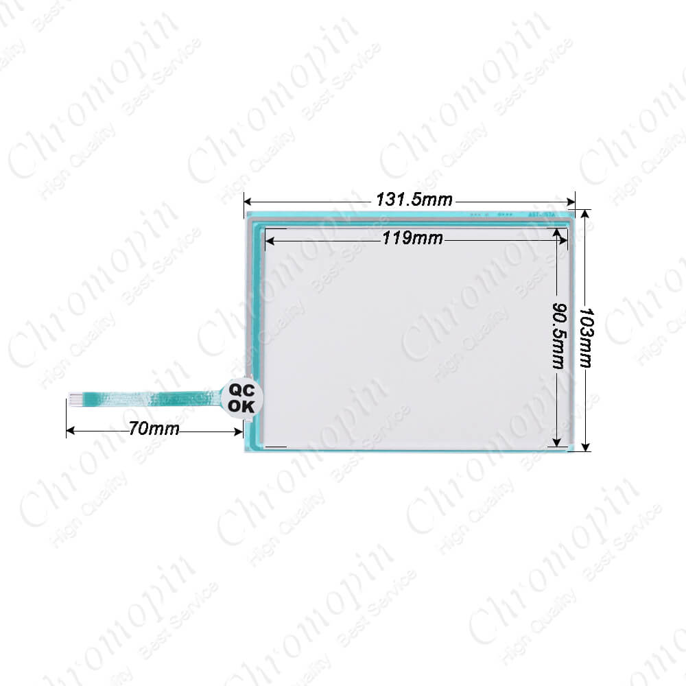 Original novo vidro da tela de toque para PLC HMI Reparação DMC AST-057 AST-057A AST-057A070A AST057A AST057A070A