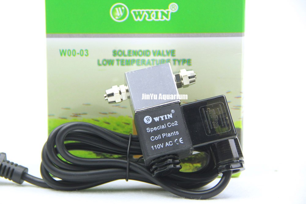 Ista  co2 enkel regulator mini nano jis  m22-14 w21.8 110v 220v magnetisk magnetventil akvarium vannplante fisketank