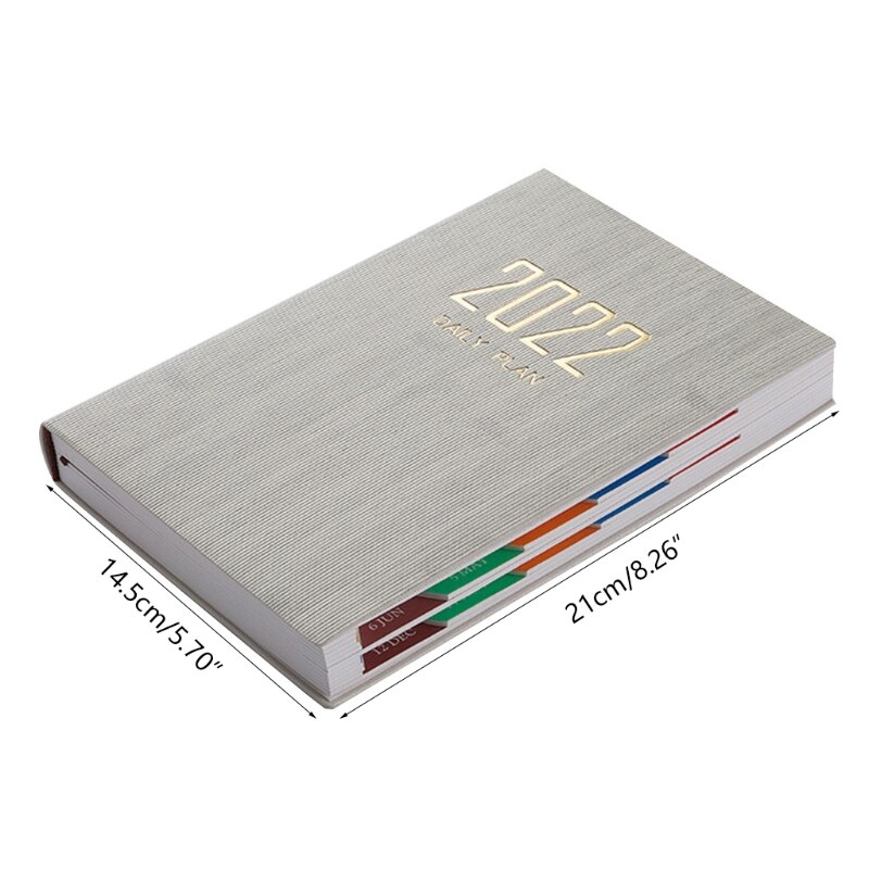 2022 Notebook Organizer 2022 Planner A5 200 Sheets with Ribbon label Month index