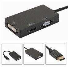 Goede Converter Adapter 3in1 DP Display Port Male naar Vrouwelijke Kabel DVI/HDMI/VGA