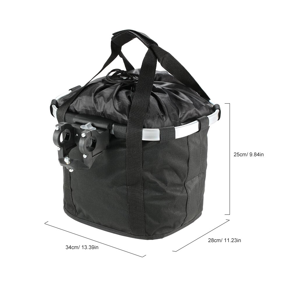 Aluminum Alloy Bicycle Basket Pouch Bike Bags Bicycle Front Bag Pet Carrier Cycling Top Tube Frame Front Carrier Bag