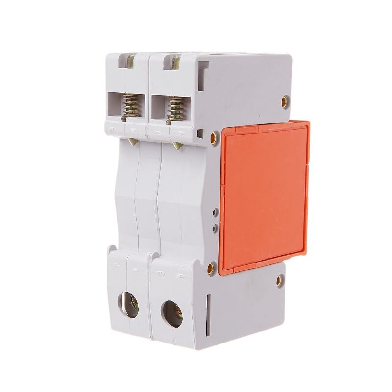 Dc 1000v 500v 20ka ~ 40ka 2 p 2 stang spd hus overspenningsvern beskyttende lavspenningsavleder enhet hys 4- pv -1000 35mm din skinne