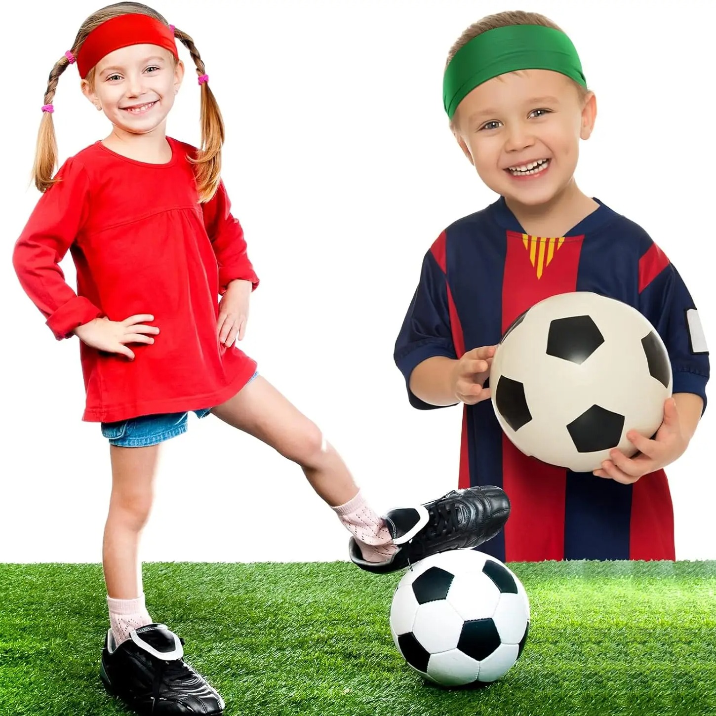freundlicher Jungen Stirnbänder Athletische Schweißbänder für freundlicher FußBall Stirnband Jugend freundlicher Schweißbänder Schweißabsorbierendes elastisches Haarband