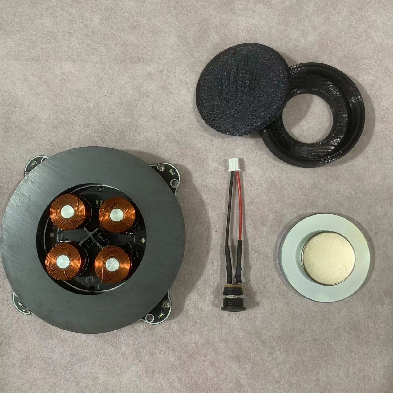 Moduł Lewitacji Magnetycznej Bez Metalu Lewitacja Magnetyczna Ruch Lewitujący Kabina Lewitacyjna Magnetyczna 0-500g: Srebrny