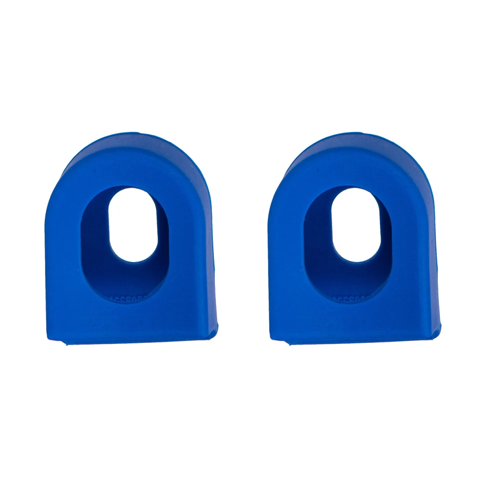 Protector de cubierta de bielas de varios colores, Protector de silicona para piñón de bicicleta de montaña, cubierta de manivela Shimano, accesorio para bicicleta, 2 uds.: Azul
