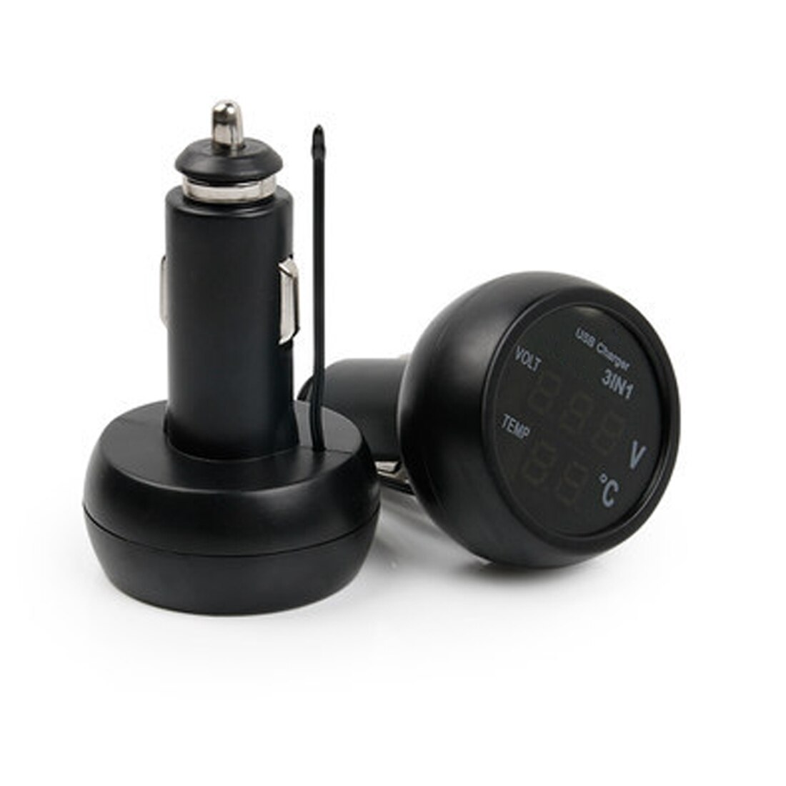 Qiilu Zigarettenanzünder Voltmeter, Auto LKW 3in1 Dual LED Qiilu Zigarettenanzünder Voltmeter, Auto LKW 3in1 Dual LED
